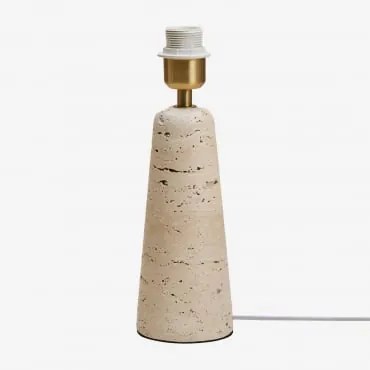 Base Para Candeeiro De Mesa Em Travertino Davise Travertine - Sklum