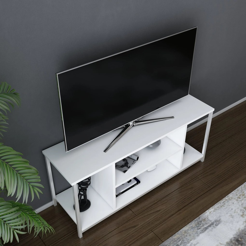 TV Stand Rinaldo – Branco – 120x35x50,8 cm