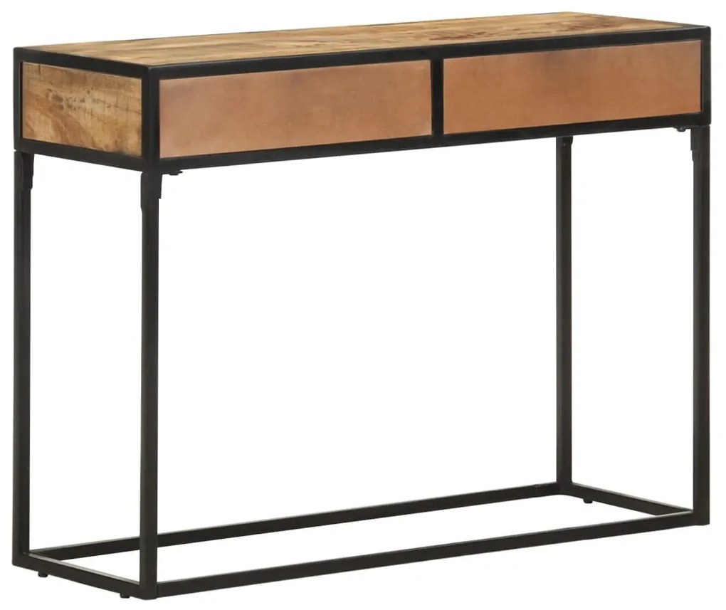 Mesa consola 100x35x75 cm madeira de mangueira maciça