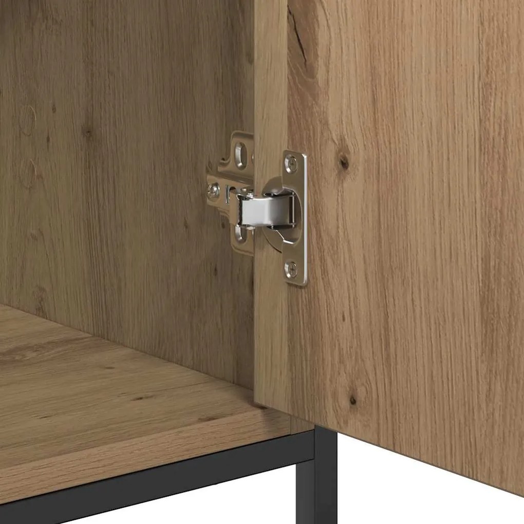 Sideboard vidaXL Artisan Carvalho 100x35x80 cm Madeira engenheirada e