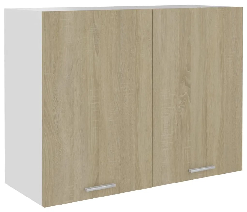 801279 vidaXL Armário de parede 80x31x60 cm contraplacado cor carvalho
