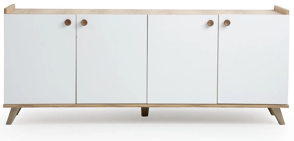 Console Sumer – Carvalho Branco – 180x77,8x41 cm