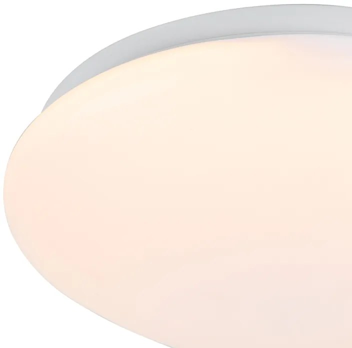 Candeeiro de teto moderno branco 26 cm com LED - Iene Moderno