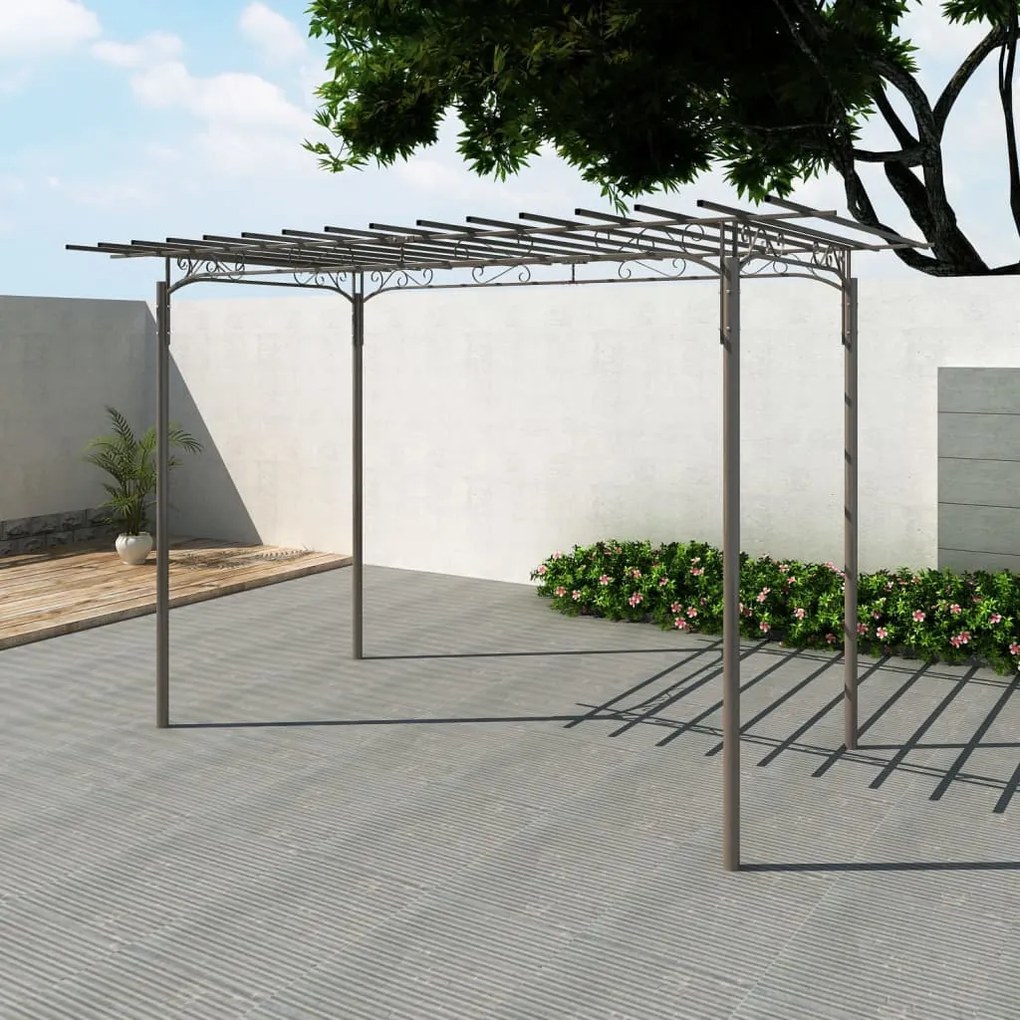 40791 vidaXL Treliça de aço para jardim