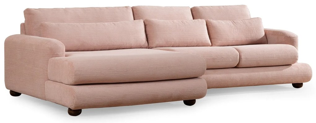 Sofá de Canto River – Rosa – 150x330 cm