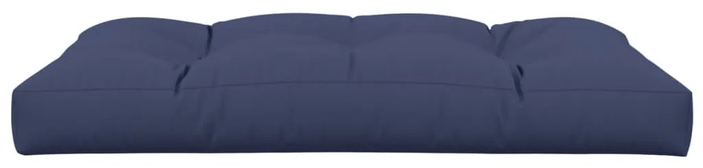 Almofadão para sofá de paletes 120x80x12 cm tecido azul-marinho