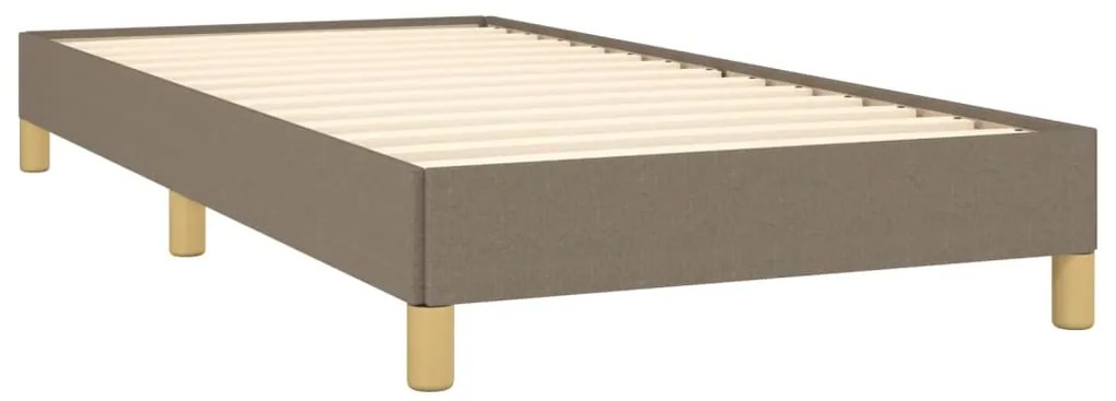 Estrutura cama sem colchão 100x200 cm tecido cinza-acastanhado