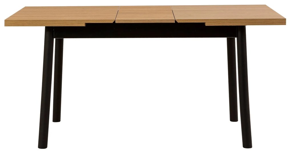 Conjunto de Mesa de Jantar Extensível Oliver – Preto – Mesa: 120x77x75