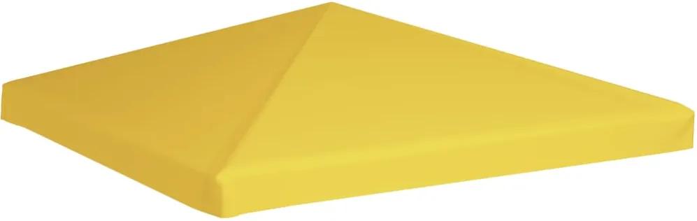 Cobertura de gazebo 270 g/m² 3x3 m amarelo