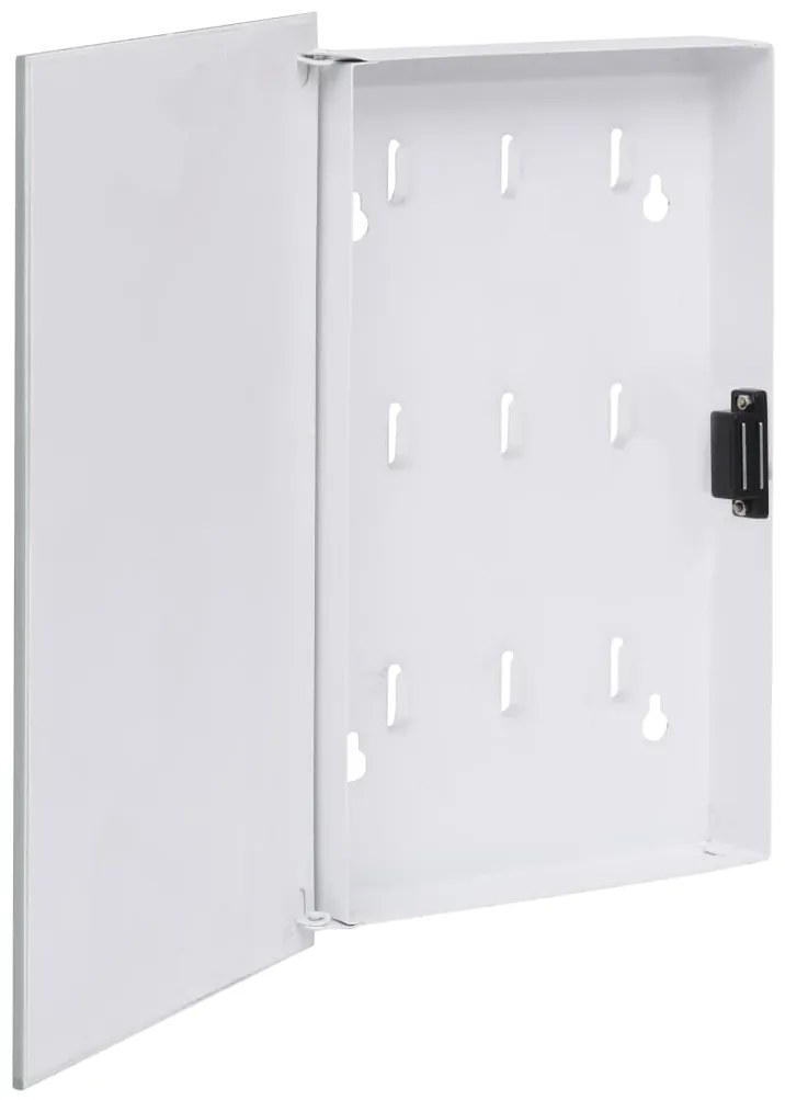 Chaveiro com quadro magnético 30x20x4 cm branco