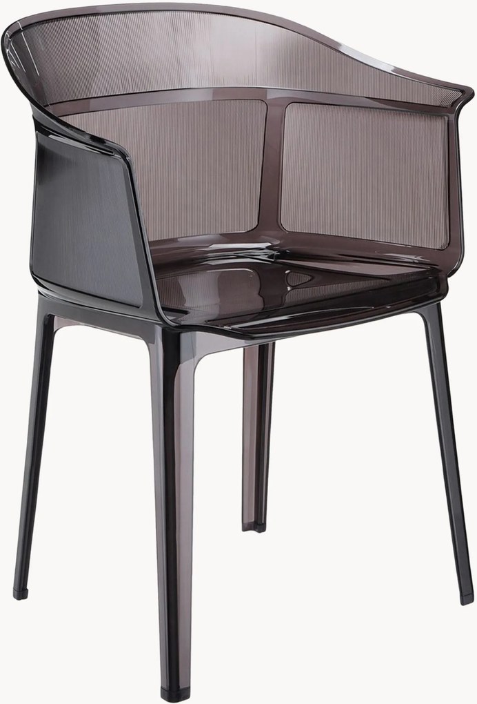 Cadeiras de jantar de exterior com apoio de braços Papyrus, conjunto de 2