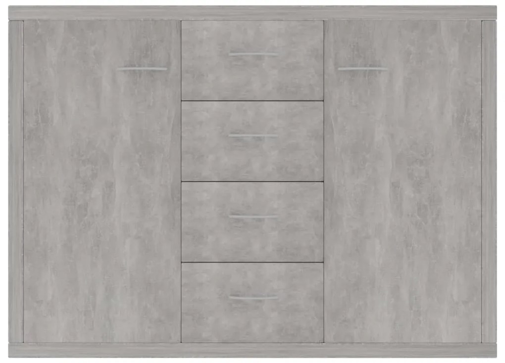 Aparador 88x30x65 cm contraplacado cinzento cimento