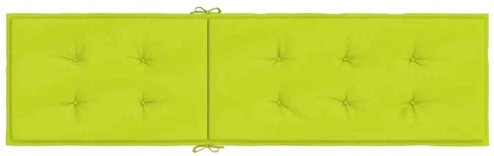 Almofadão cadeira de terraço (75+105)x50x4 cm verde brilhante