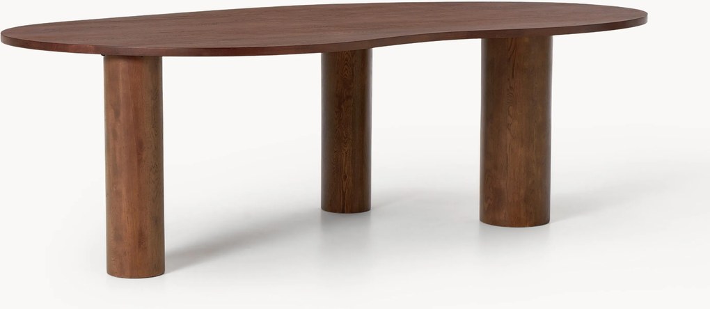 Mesa de jantar em madeira de carvalho com forma orgânica Naruto, vários tamanhos