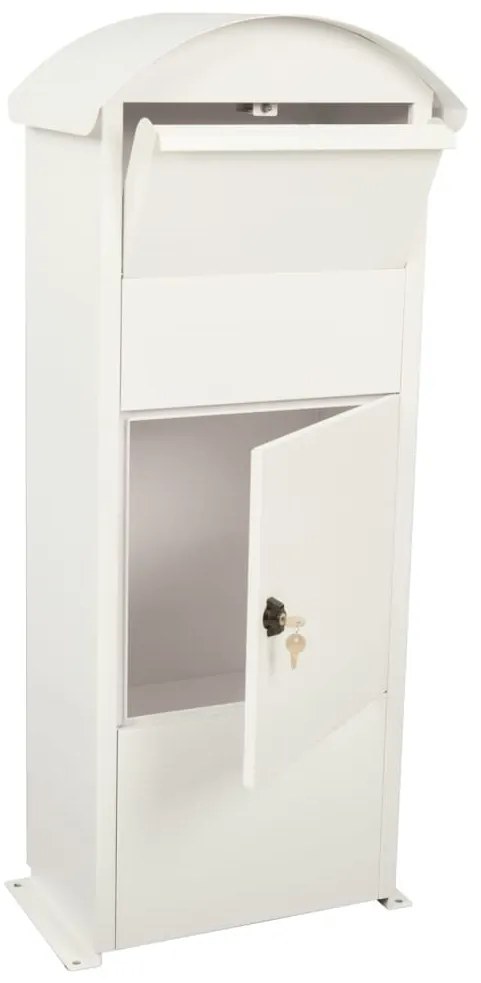 Caixa de correio e encomendas Victorian branco
