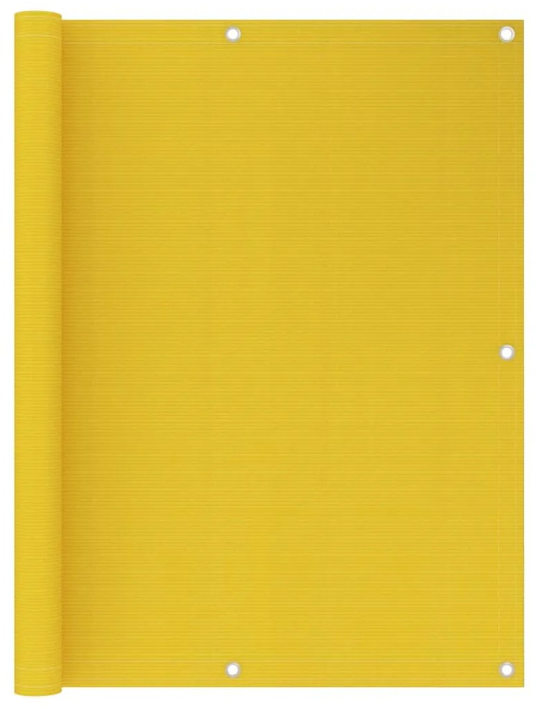 Tela de varanda 120x400 cm PEAD amarelo
