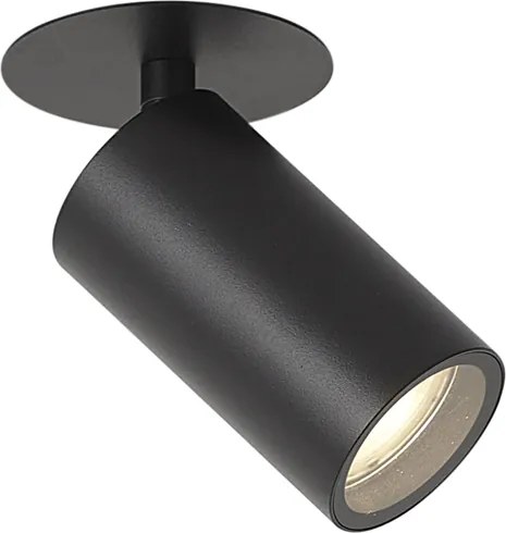 Foco embutido moderno preto GU10 50mm IP44 - Chels