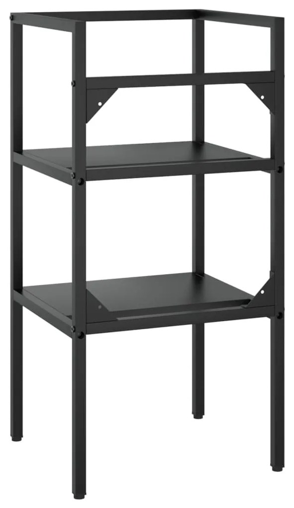 Estrutura p/ lavatório casa de banho ferro 40x38x83 cm preto