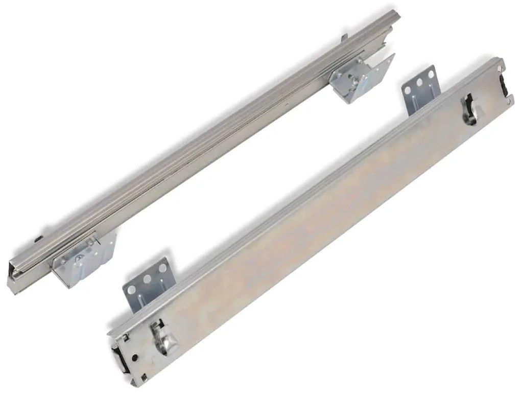 Cestos de arame extraíveis 2 pcs 500 mm prateado