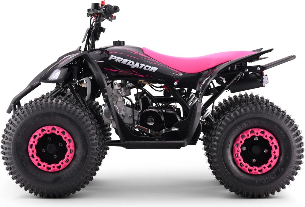 Moto 4 Crianças + 8 anos 125cc - Beneo Predator Até 55 Km/h com Limitador Rosa