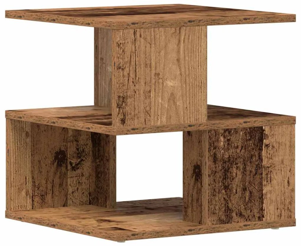 Mesa de Apoio vidaXL em Madeira Velha 40x40x40 cm em Madeira de Engenh