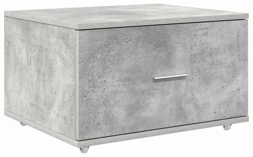Gabinete de Gavetas Cinza Concreto Concreto Médio Portas