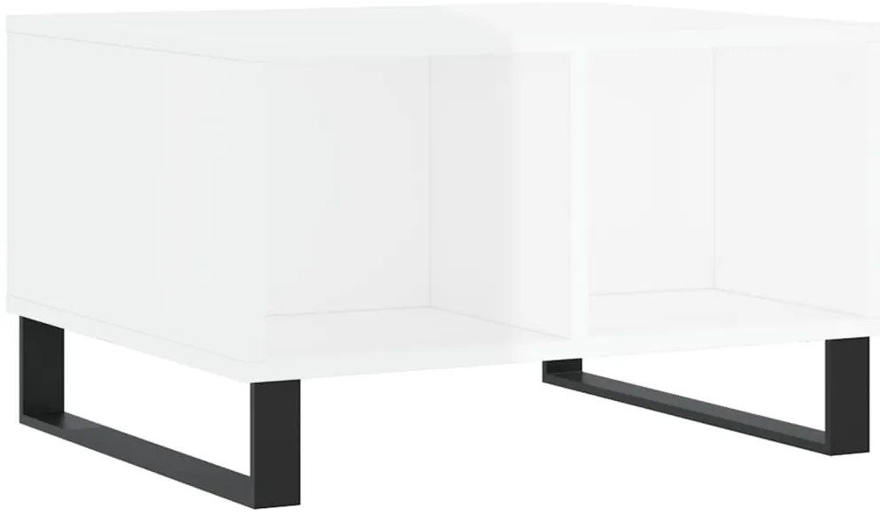Mesa de centro 60x50x36,5 cm derivados madeira branco brilhante