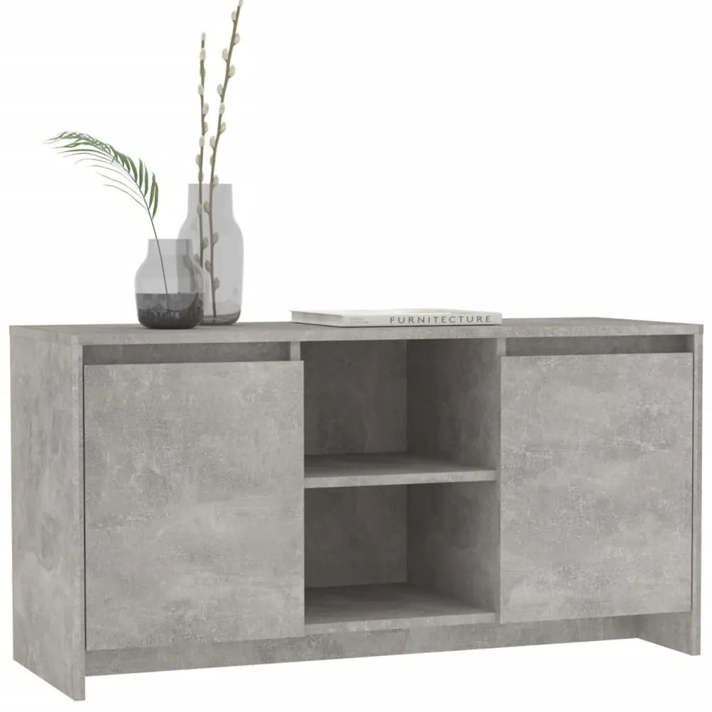 Móvel de TV 102x37,5x52,5 cm derivados de madeira cinza cimento