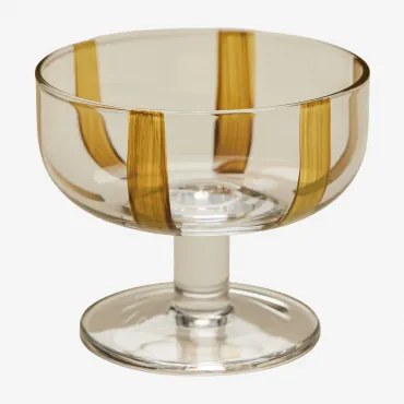 Pack De 4 Copos De Cocktail 26 Cl Em Vidro Jalviana Mostarda Clara - Sklum