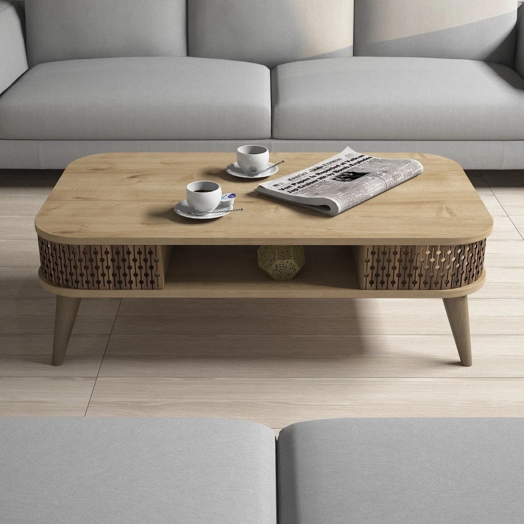 Mesa de Centro Eylül – Carvalho – 105x34,6x60 cm