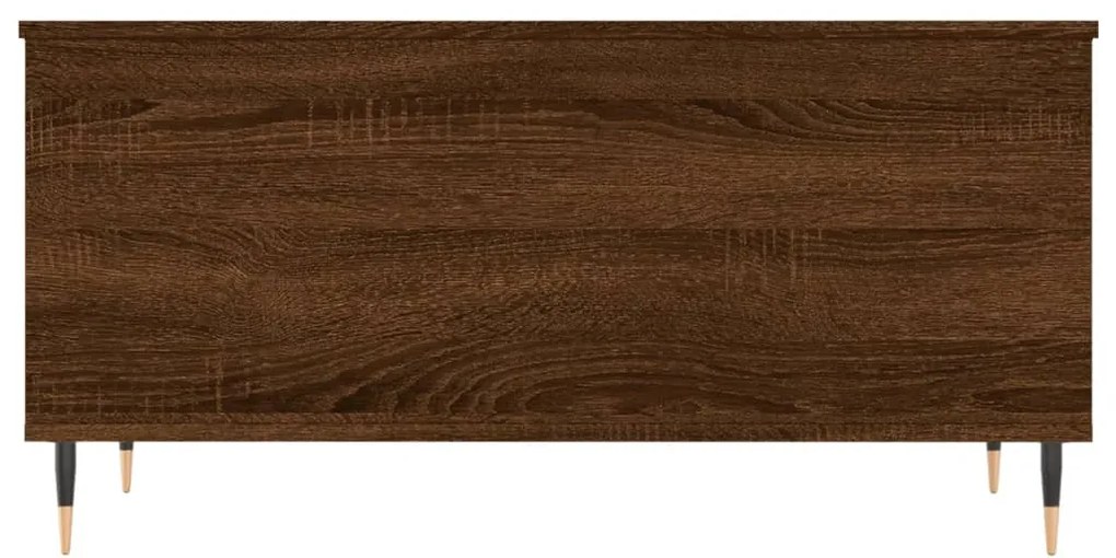 Mesa centro 90x44,5x45 cm derivados madeira carvalho castanho