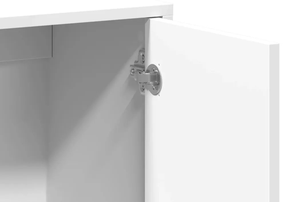 Aparadores 2 pcs 60x31x70 cm derivados de madeira branco