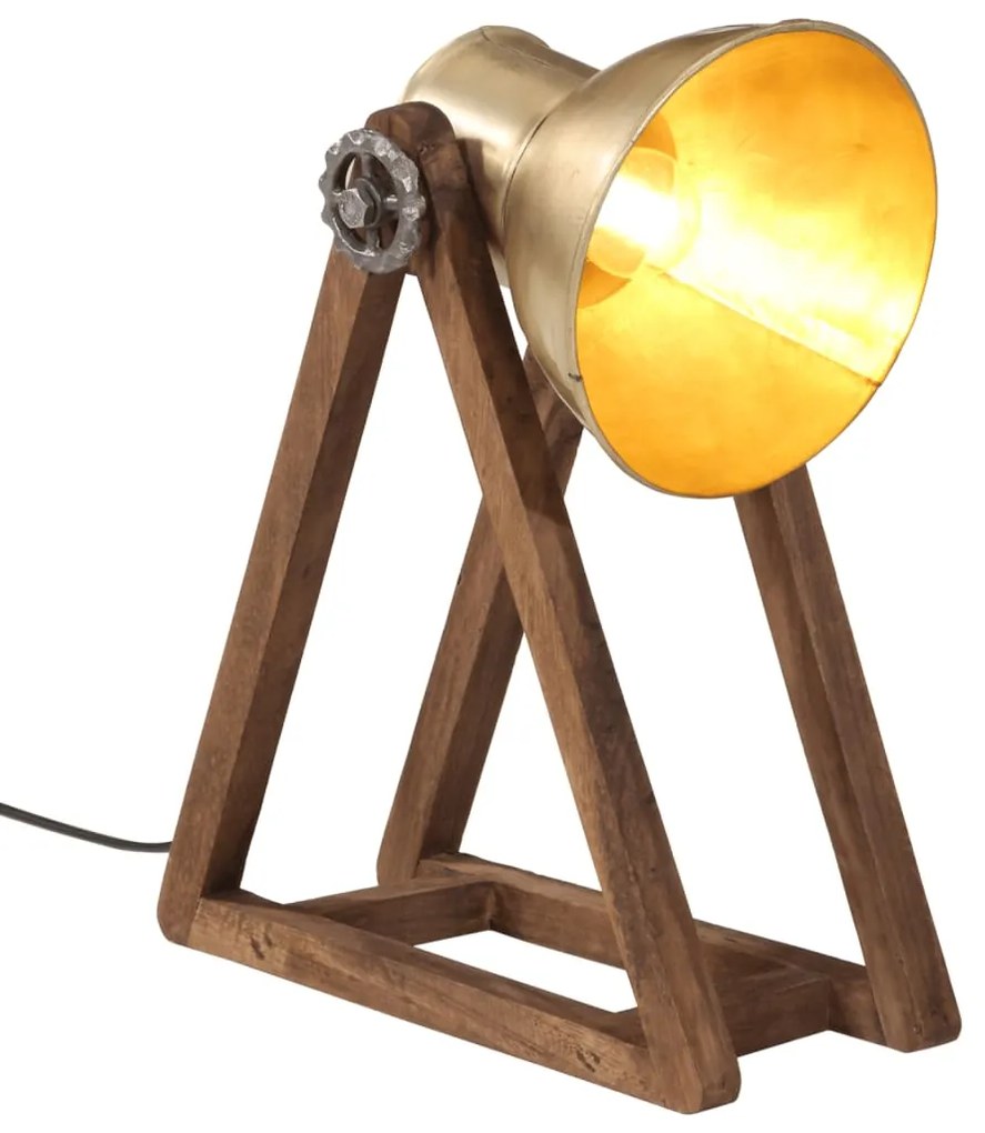 vidaXL Candeeiro de secretária 25 W 30x17x40 cm E27 bronze antigo