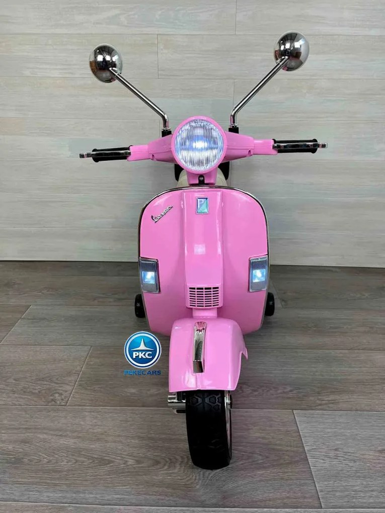 Moto criança eletrica Vespa Clássica Piaggio PX-150 12V Rosa