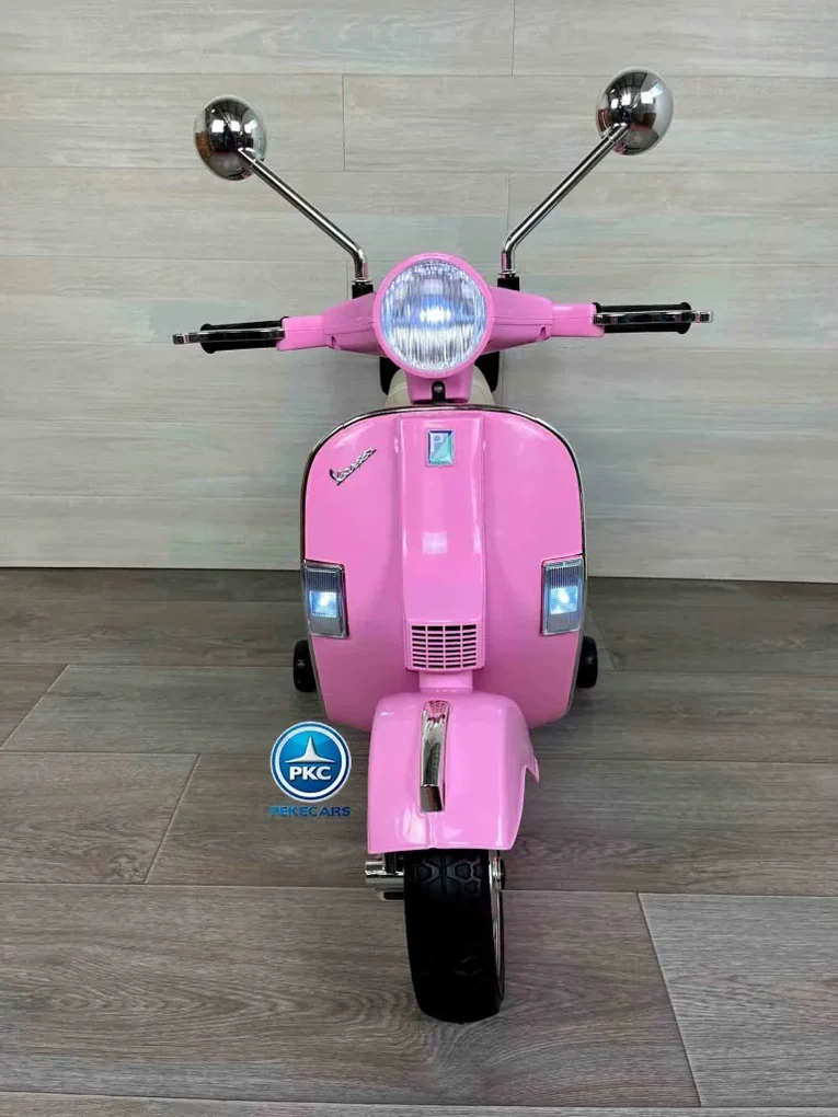 Vespa PX 150 électrique Enfant – 12V – Officiel Piaggio – Rose – 2-7 Ans – 35 Kg Max – 5 Km/h