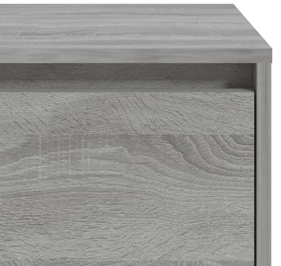 Mesa cabeceira 45x34x44,5cm derivados madeira sonoma cinza