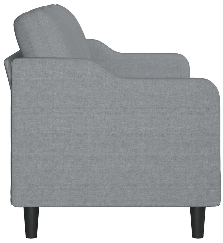 Sofá de 3 lugares 180 cm tecido cinza-claro