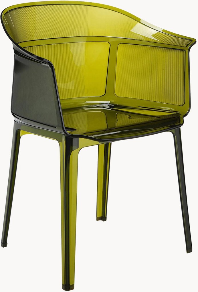 Cadeiras de jantar de exterior com apoio de braços Papyrus, conjunto de 2