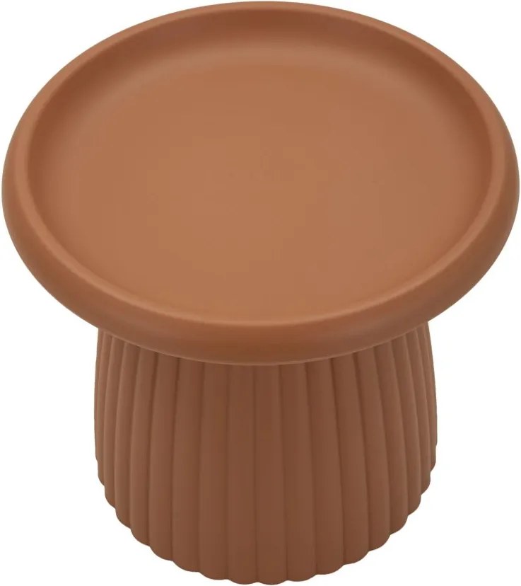 MESA DE APOIO GEAX Ø 50X45 CM VERMELHA