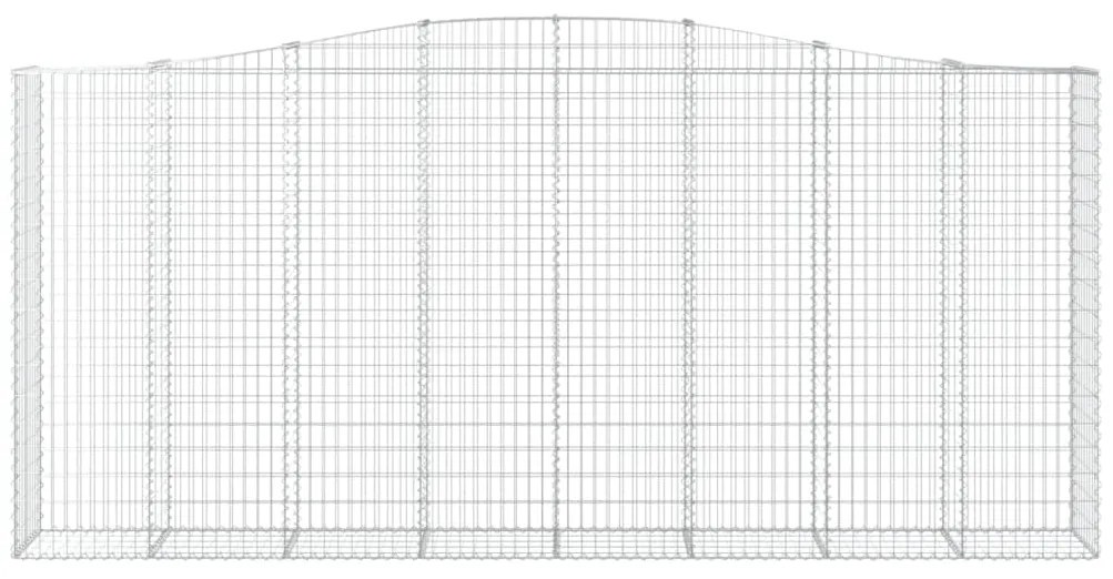 Cestos gabião arqueados 2pcs 400x50x180/200cm ferro galvanizado
