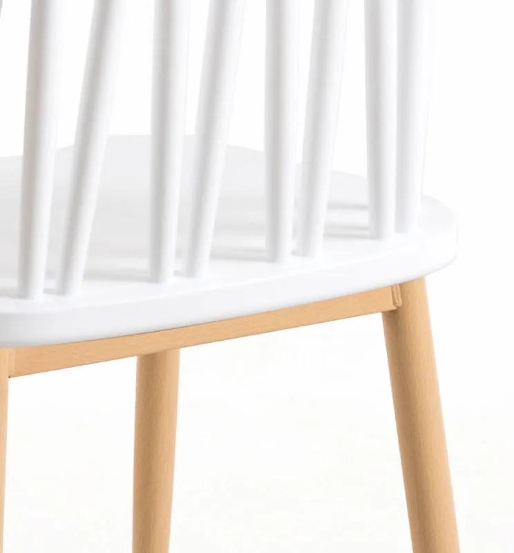 Conjunto de 2 Cadeiras Luna - Branco - Design Nórdico