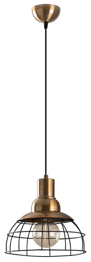 Candeeiro de Teto Wire – Preto – 28 x 28 cm