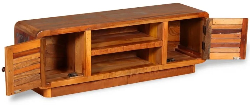 Móvel de TV 120x30x40 cm madeira recuperada maciça