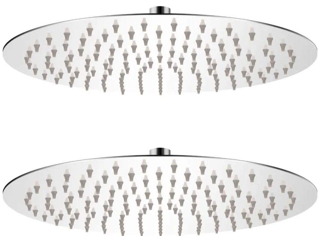Cabeça de chuveiro 2 pcs aço inoxidável Ø 30 cm