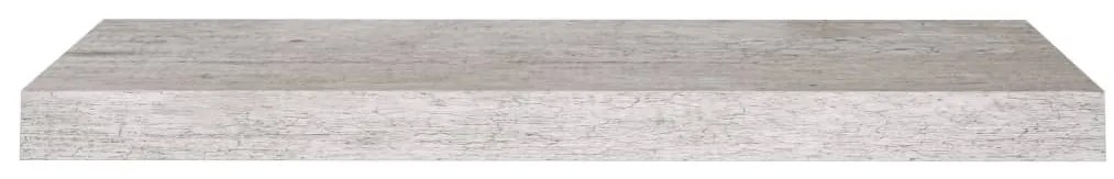 Prateleiras de parede 4 pcs 60x23,5x3,8cm MDF cinzento-cimento
