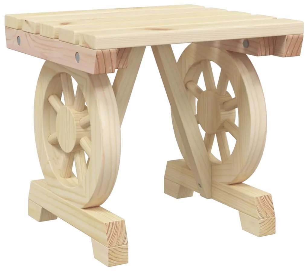 5 pcs conjunto de jantar p/ jardim madeira de abeto maciça