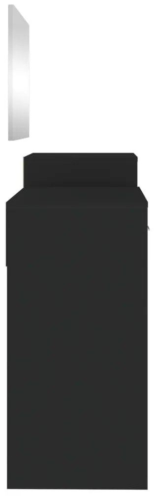 Conjunto de toucador 3 pcs derivados de madeira preto