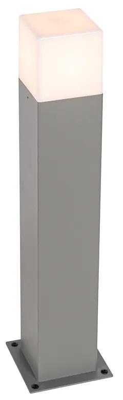 Candeeiro de pé moderno para exterior cinzento 50 cm IP44 - Dinamarca Moderno