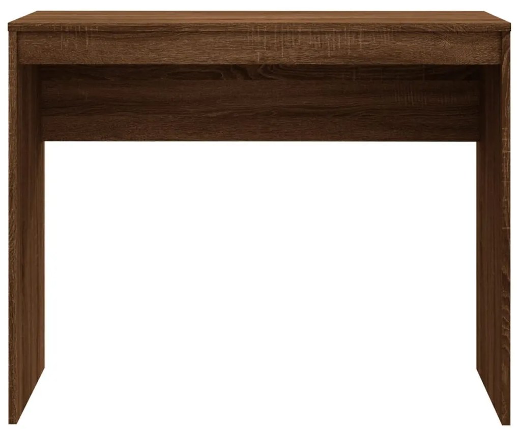Secretária 90x40x72 cm derivados de madeira carvalho castanho