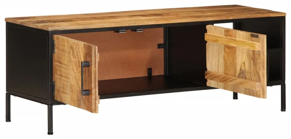 Móvel de TV 110x35x40 cm madeira mangueira áspera maciça